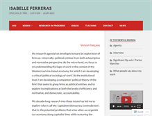 Tablet Screenshot of isabelleferreras.net